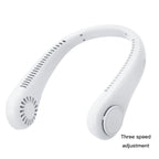 Portable Mini Bladeless Neck Fan USB Rechargeable Summer Cooling Device with Digital Display