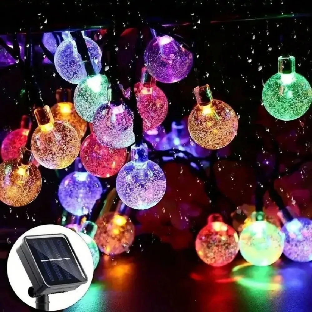 Solar Bubble Ball String Lights for Garden, Patio and Wedding Decor