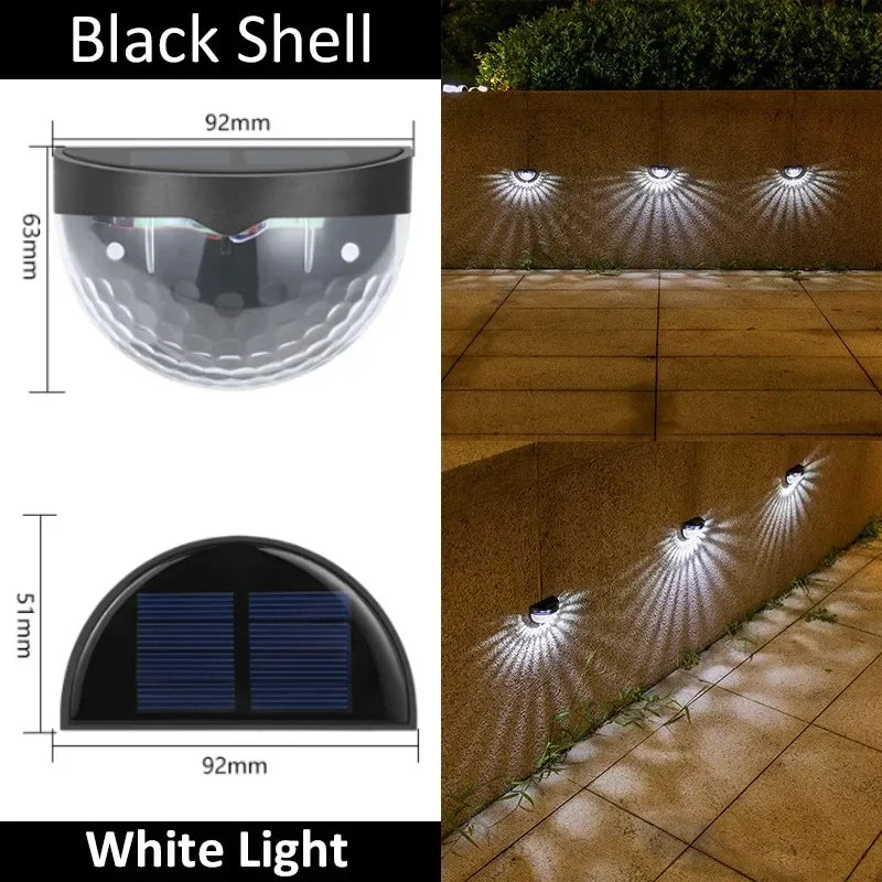 Solar Powered Garden Wall Light with Self-Contained Waterproof Design