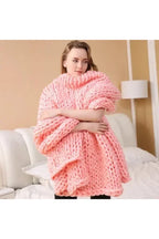 Chunky Knit Throw Blanket