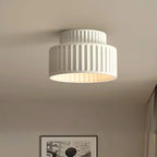 Nordic Ripple Ceiling Light with Sculptural Ribbed Texture