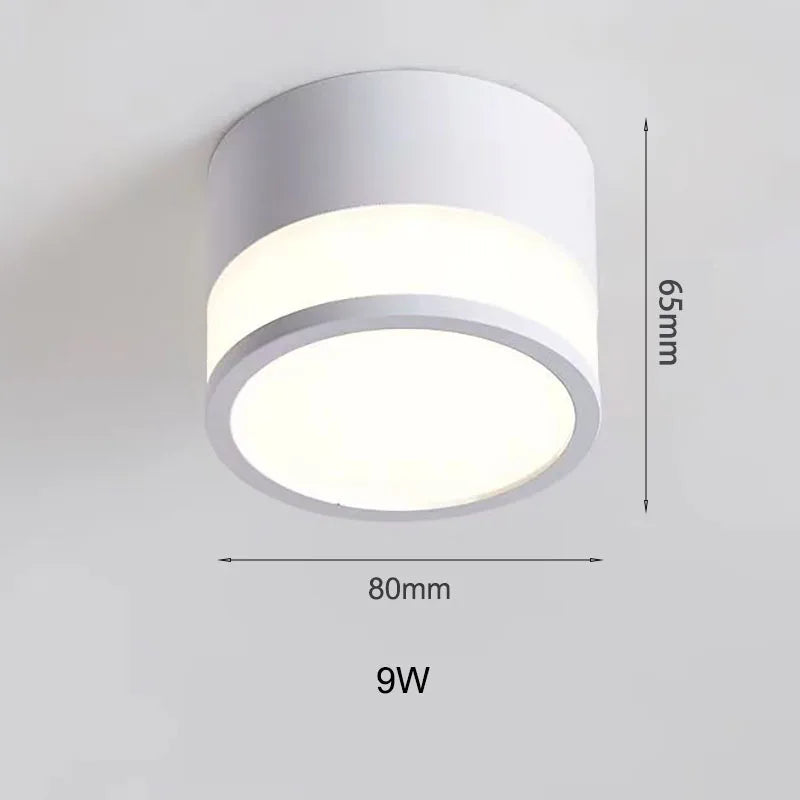 Nordic Surface Mounted LED Downlight, 9W or 15W