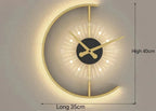 Lunaris Post-Modern Wall Lamp and Clock
