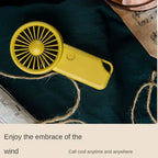 Portable Rechargeable Handheld Fan USB Mini Fan with 500mAh Battery and 3 Speed Settings for Outdoor and Travel Use