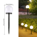 Waterproof Solar LED Garden Ball Light for Lawn and Holiday Decor