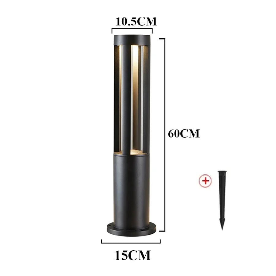 Aluminium LED Garden Pathway Bollard for Driveways and Courtyards
