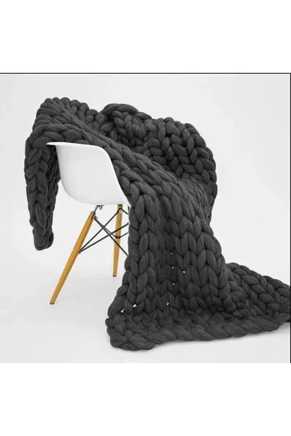 Chunky Knit Throw Blanket