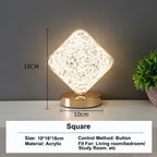 Stellora 3D Crystal LED Night Light with Touch Dimming