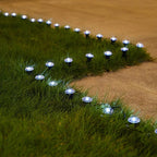 Solar LED Pathway Lamp with 8 Lighting Modes for Camping and Weddings