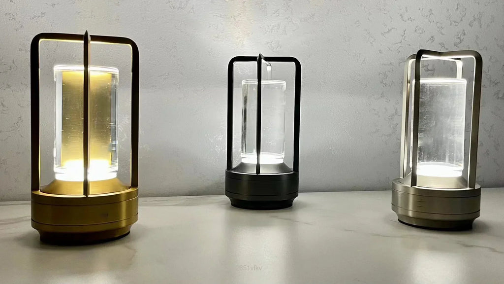 Portable Wireless LED Lantern with Charging Station