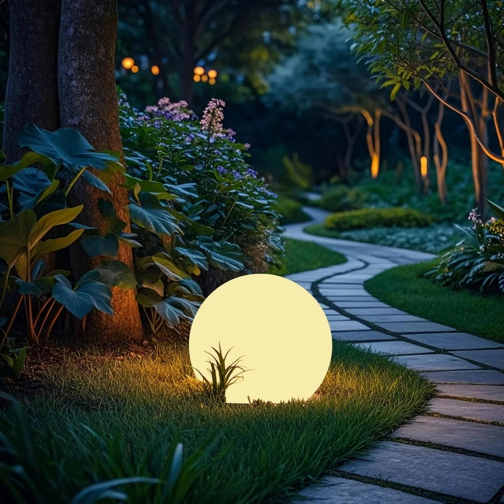 Solar LED Garden Globe Light with Remote Control and 16 Colour Modes