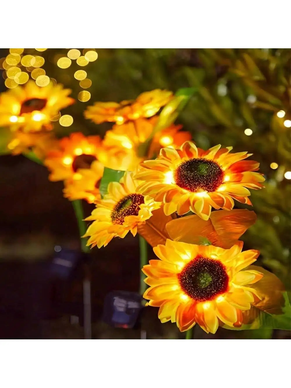 Solar Powered LED Sunflower Garden Light for Lawn Decoration