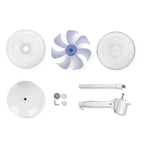 Quiet Electric Floor Fan with Adjustable Head and Timer for Home and Office Use