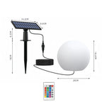 Solar LED Garden Globe Light with Remote Control and 16 Colour Modes
