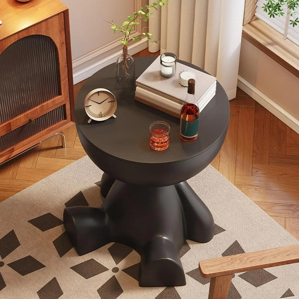 Playful Bear-Shaped Side Table with Hidden Storage
