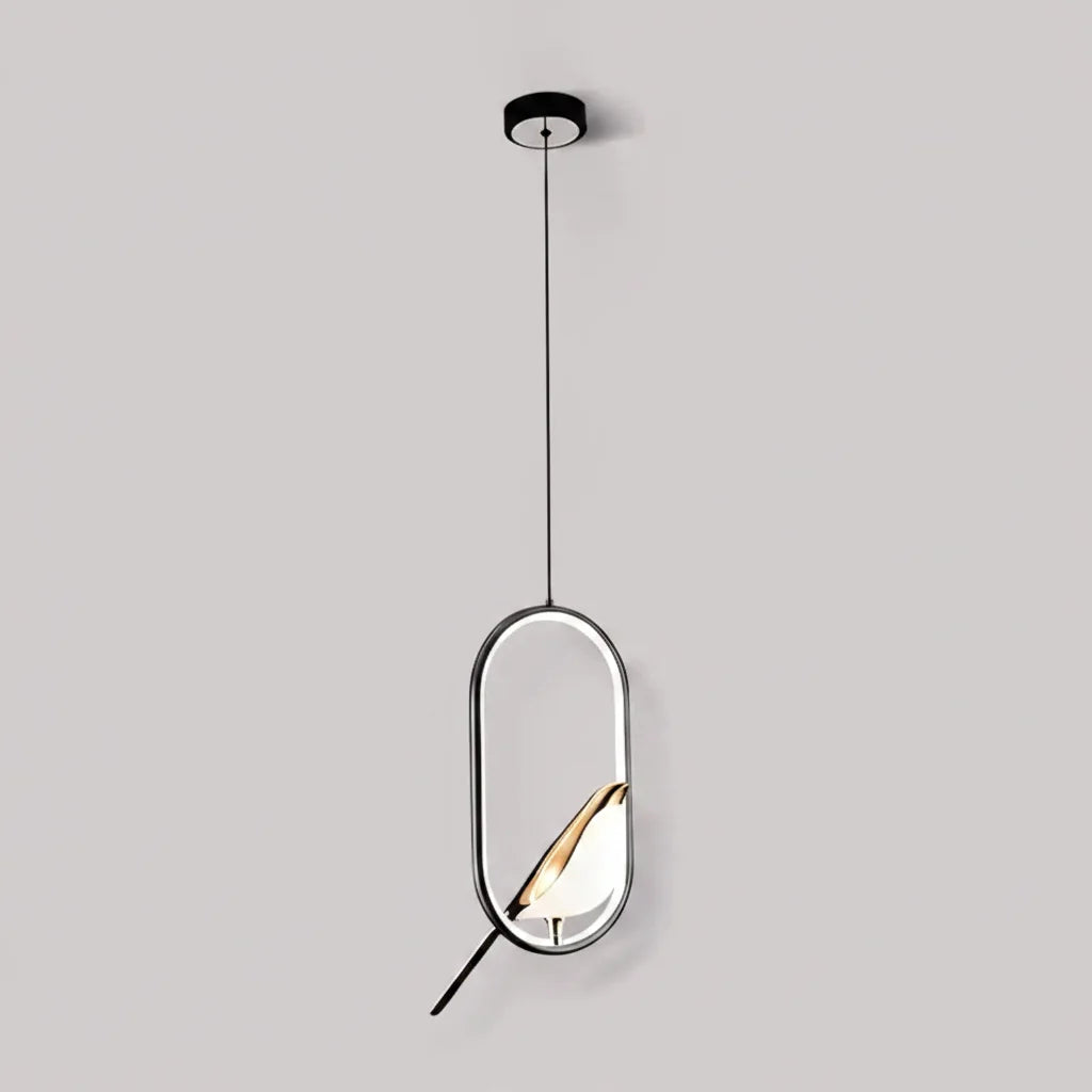 Magpie Nordic LED Pendant Light with Bird Motif