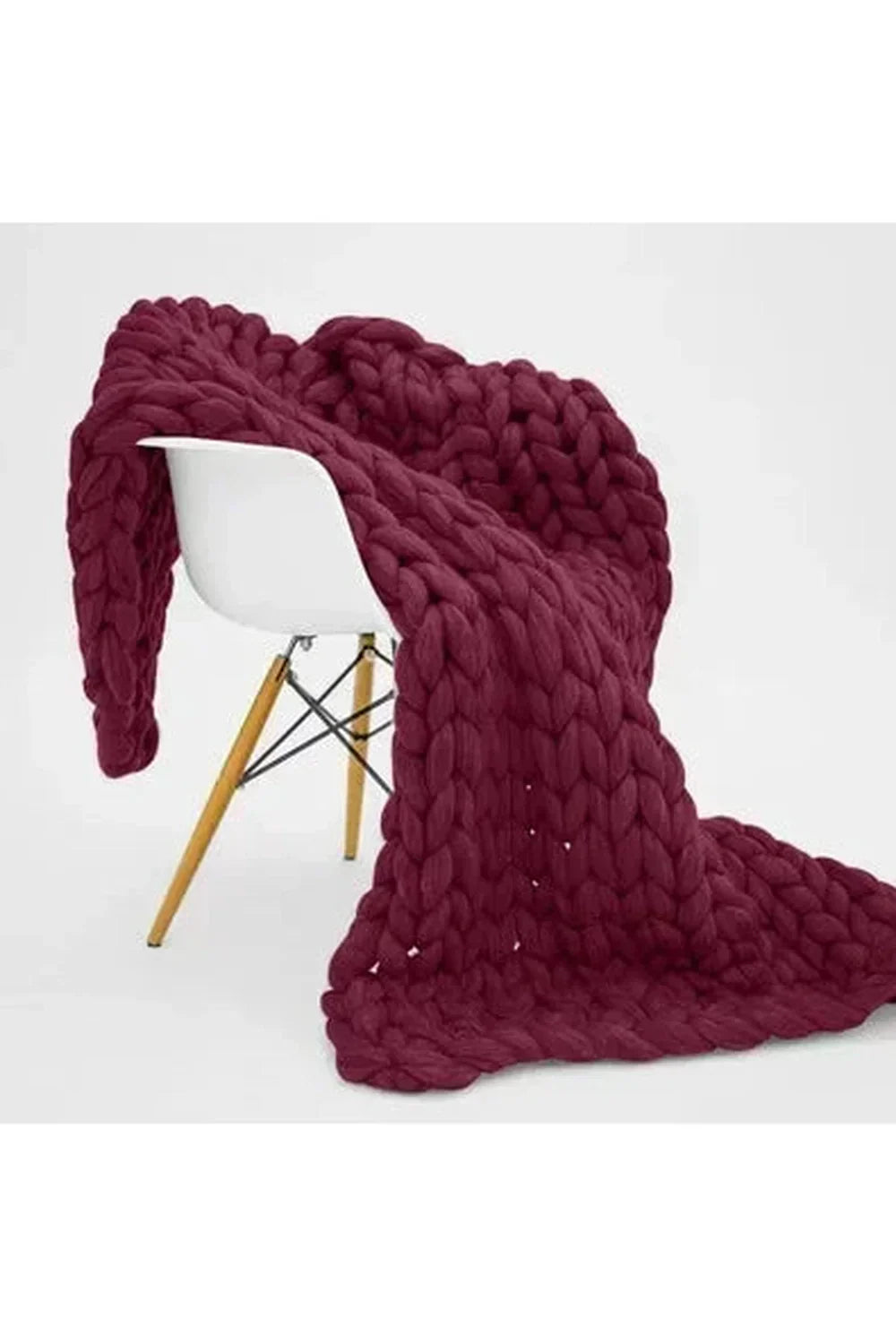Chunky Knit Throw Blanket
