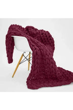 Chunky Knit Throw Blanket