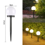 Waterproof Solar LED Garden Ball Light for Lawn and Holiday Decor