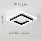 Square LED Ceiling Light with Modern Flush Mount