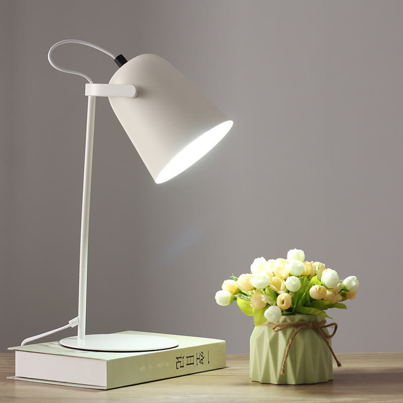 Nordic Metal LED Desk Lamp for Minimalist Reading and Study