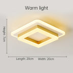 Square LED Ceiling Light with Modern Flush Mount
