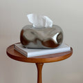 Bubble Ceramic Tissue Box Cover with Sculptural Finish
