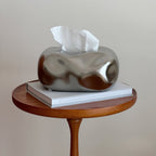 Bubble Ceramic Tissue Box Cover with Sculptural Finish