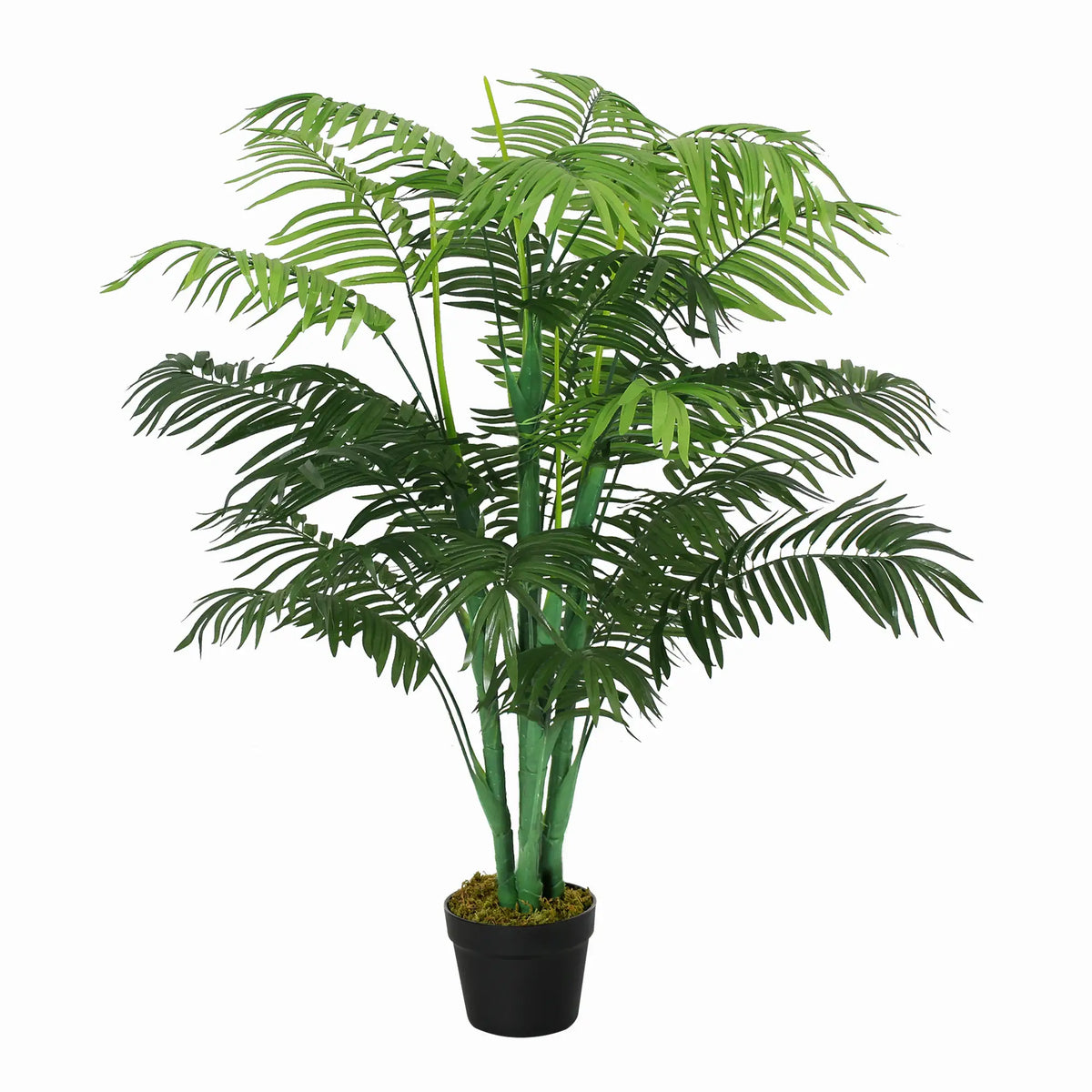 Artificial Palm Tree with Weighted Pot Green