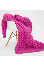 Chunky Knit Throw Blanket