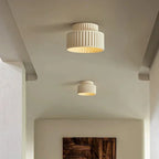 Nordic Ripple Ceiling Light with Sculptural Ribbed Texture