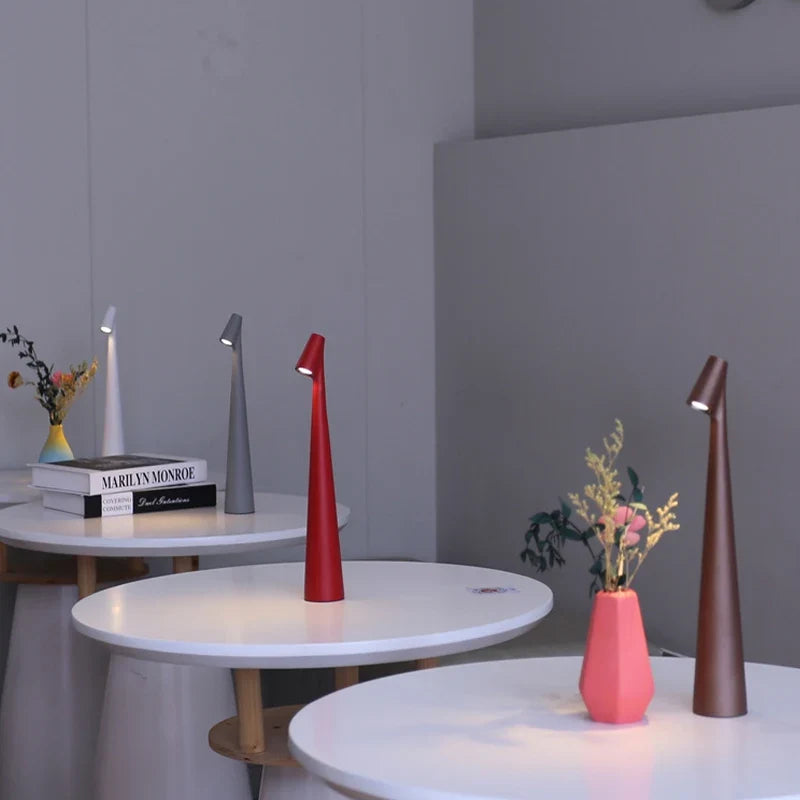 Glowora Rechargeable LED Table Lamp with Touch Dimming