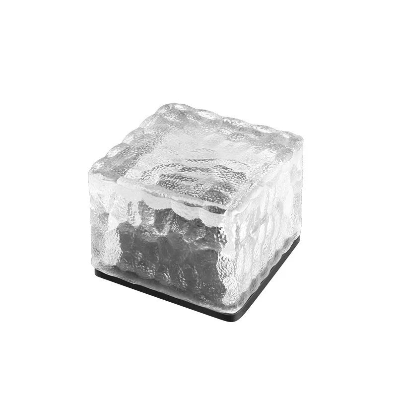 Frosted Solar LED Brick Lights for Garden Pathways