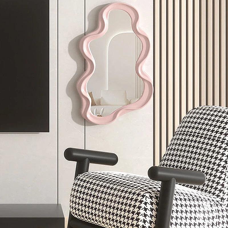 Cloud-Shaped Decorative Mirror Modern Interior Decor