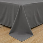 Solid Colour Flat Linen Bed Sheet