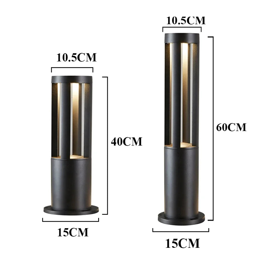 Aluminium LED Garden Pathway Bollard for Driveways and Courtyards