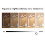 Rechargeable Adjustable LED Reading Lamp with Phone Holder