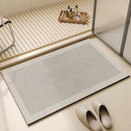 Super Absorbent Quick-Dry Bathroom Floor Mat with Non-Slip Base
