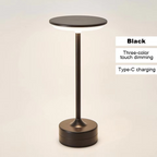 Rechargeable LED Touch Sensor Table Lamp Warm Ambient Lighting