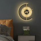 Lunaris Post-Modern Wall Lamp and Clock