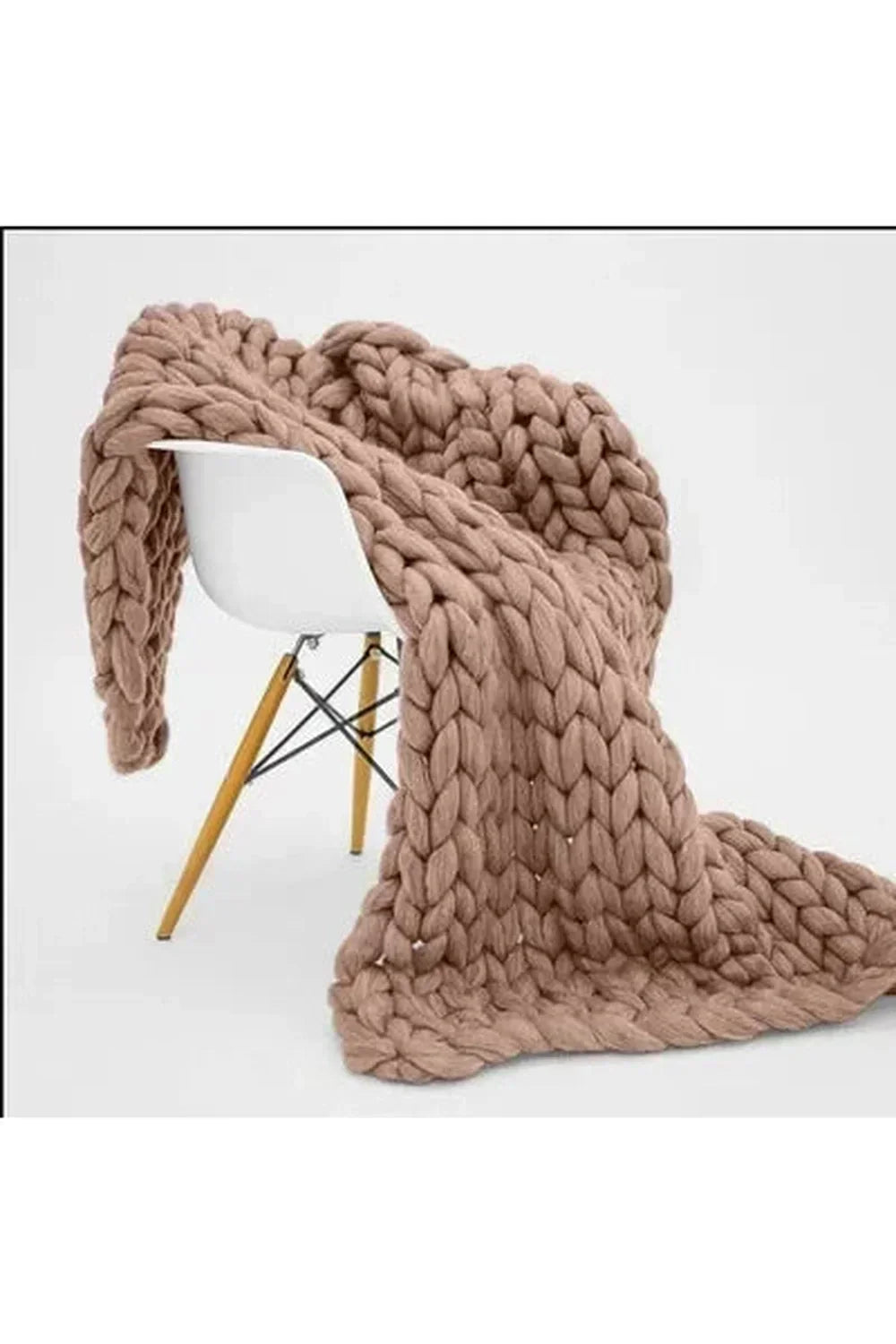 Chunky Knit Throw Blanket