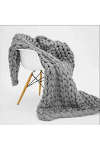 Chunky Knit Throw Blanket