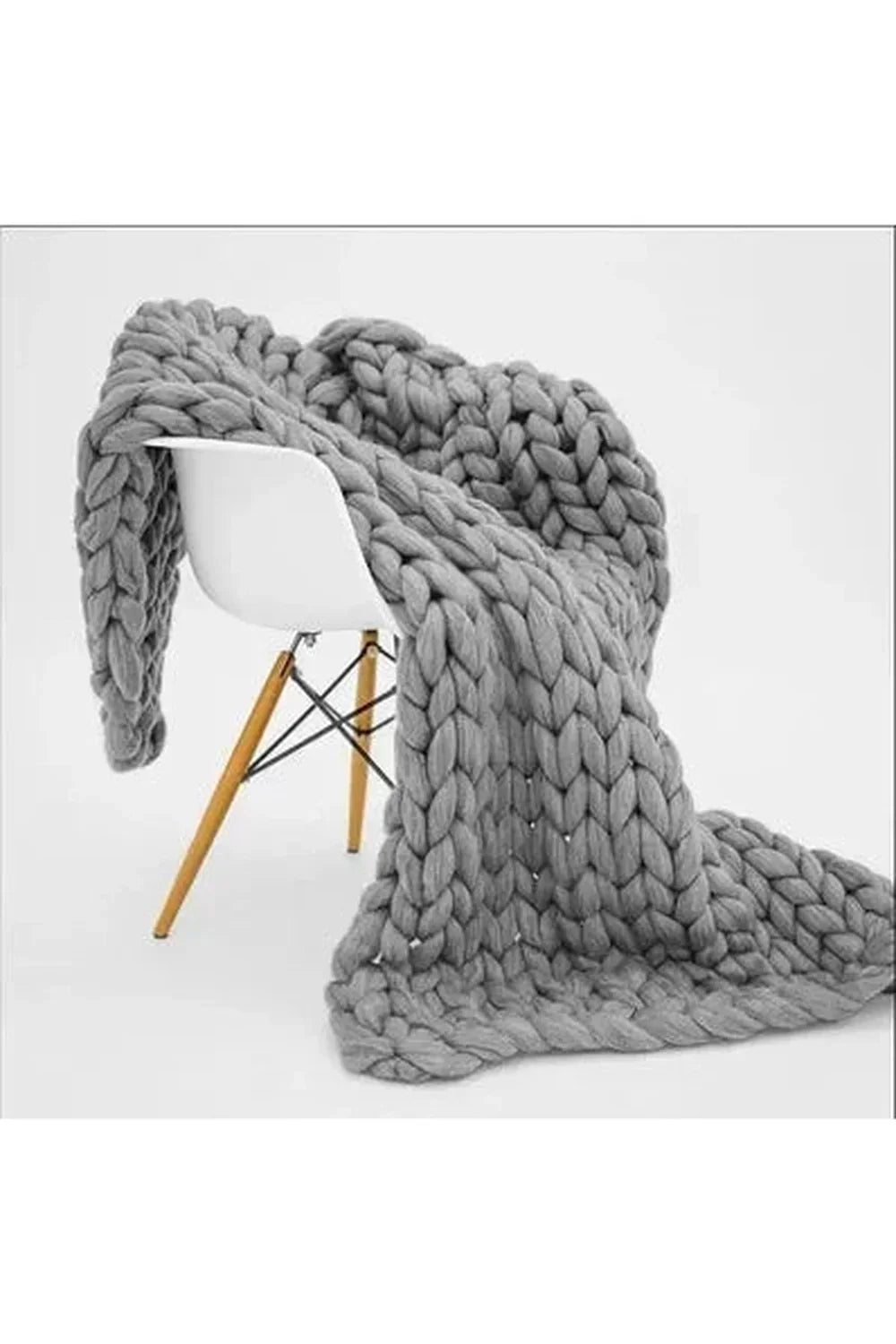 Chunky Knit Throw Blanket