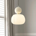 Nordic Pumpkin Pendant Light with Adjustable LED Ceiling Glow