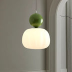Nordic Pumpkin Pendant Light with Adjustable LED Ceiling Glow