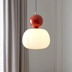 Nordic Pumpkin Pendant Light with Adjustable LED Ceiling Glow