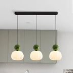 Nordic Pumpkin Pendant Light with Adjustable LED Ceiling Glow