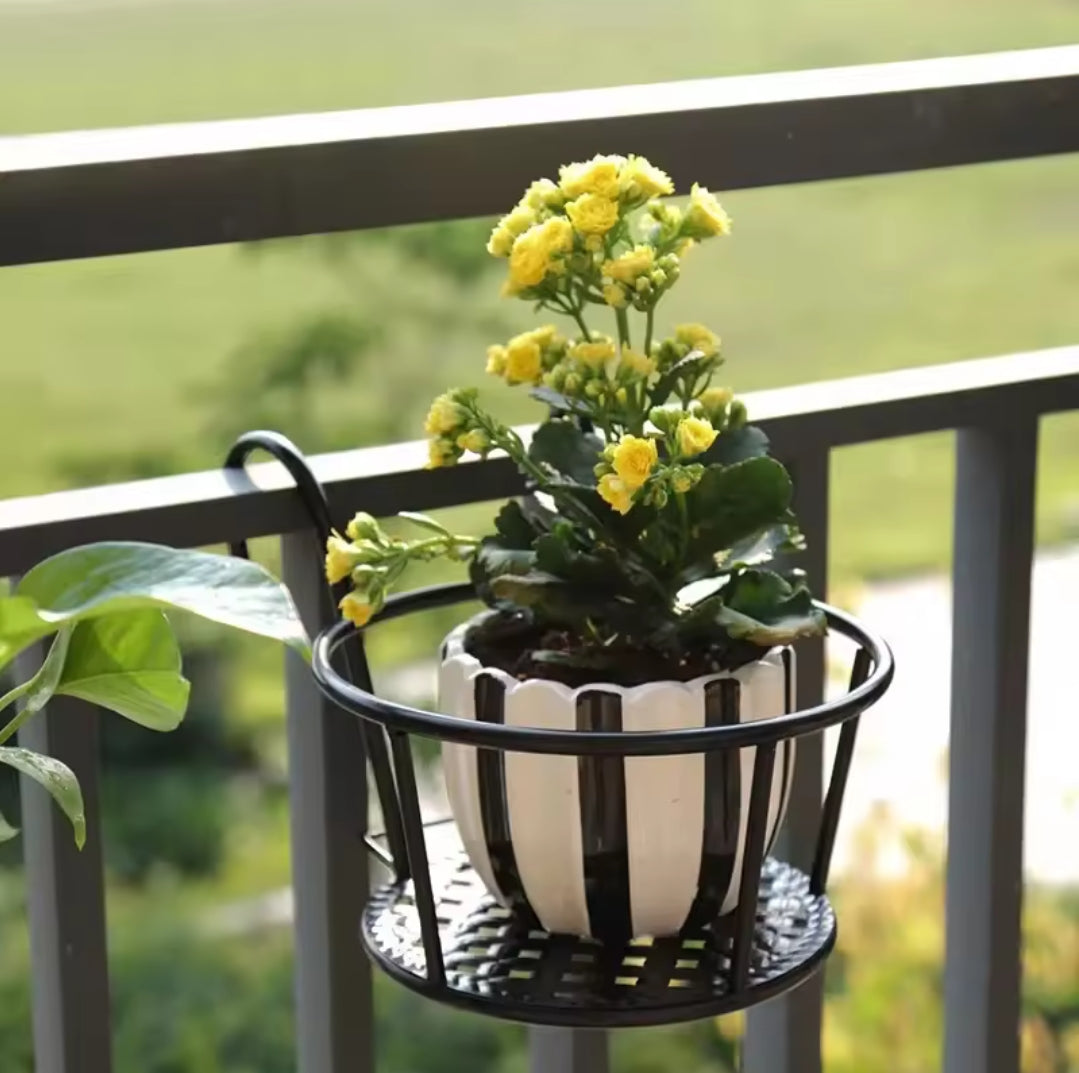 3-Piece Balcony Flower Pot Holder Set