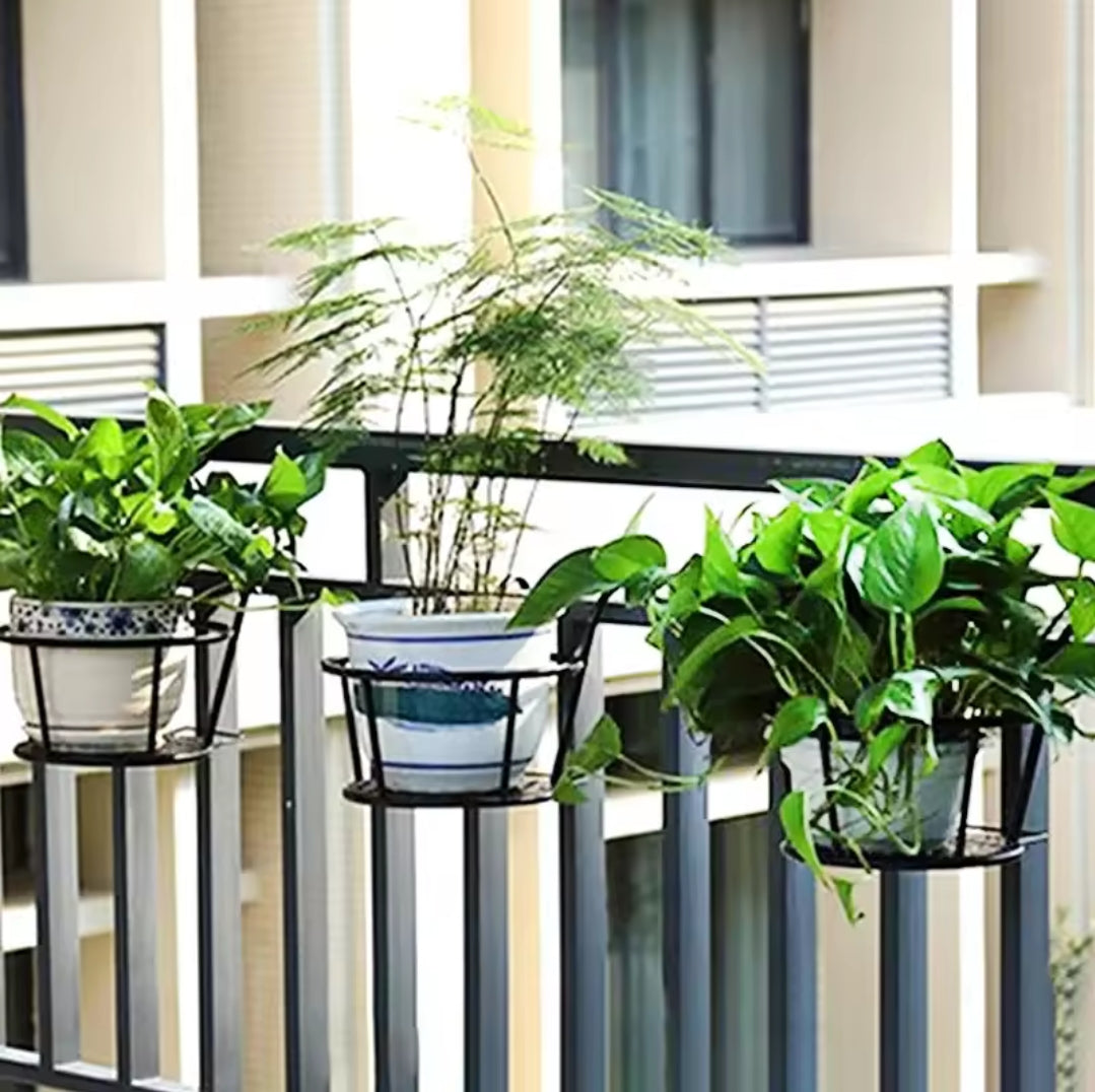 3-Piece Balcony Flower Pot Holder Set