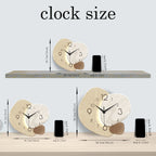 TempoStone Modern Wall Clock with Silent Quartz Movement